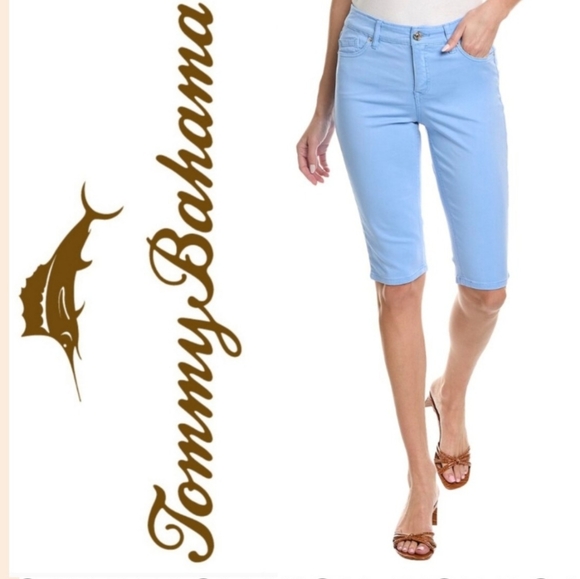 TOMMY BAHAMA Boracay Beach High-rise Boardwalk Short In Blue 6 - Picture 1 of 8